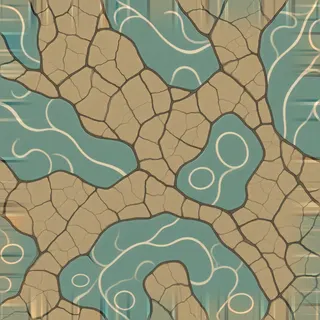 frosted cracked earth