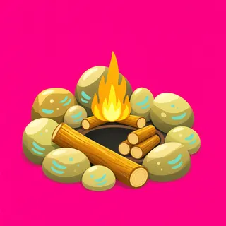 clean campfire ring