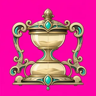hourglass, ornate design