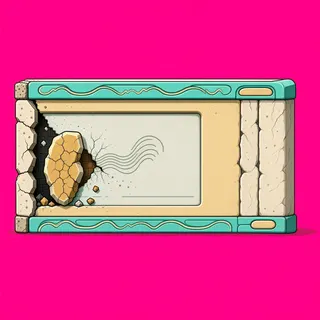 wall end cap, damaged
