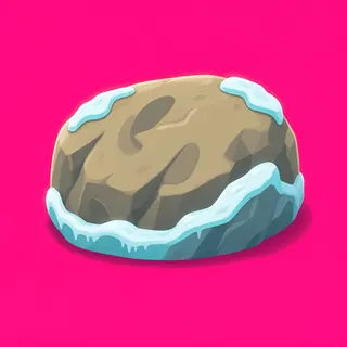 frosted small rock
