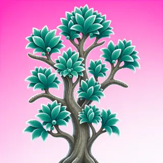 frosted tall shrub