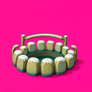 frosted campfire ring
