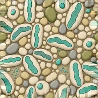 clean pale pebbles