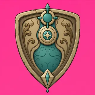 shield, ornate design