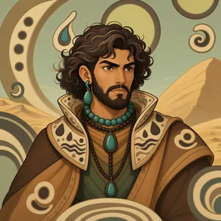 original adult artisan, determined expression