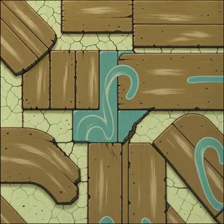 damaged weathered plank floor