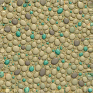 clean river pebbles