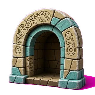frosted archway