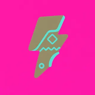 lightning bolt, rare accent design
