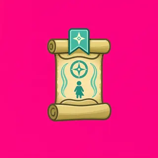 quest scroll, ornate design