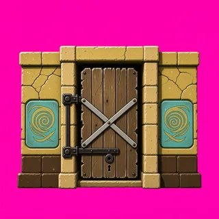 door locked, damaged