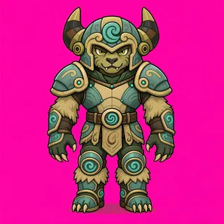 original adult beast enemy, facing south
