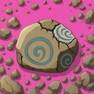 damaged small rock