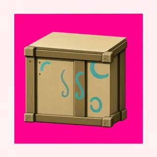 clean wooden crate