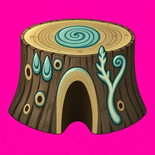 clean tree stump