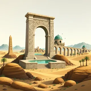 ancient landmark at daylight