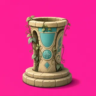 overgrown relic pedestal
