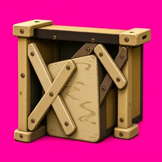 weathered wooden crate
