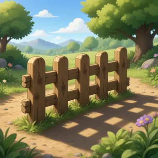 weathered short fence