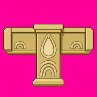 wall T junction, intact