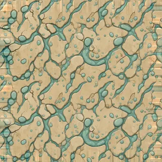 weathered rough stone floor