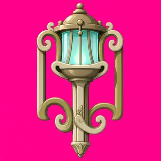 frosted lantern post