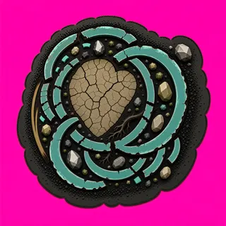 scorch mark, dense arrangement