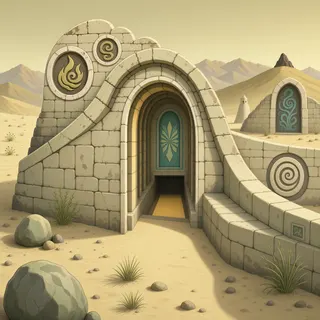 hidden shrine at daylight