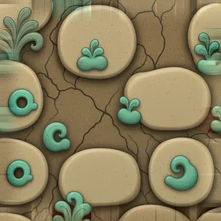 overgrown sandstone grit