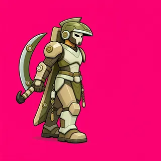 original adult armored enemy, facing east