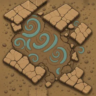 damaged earthen floor