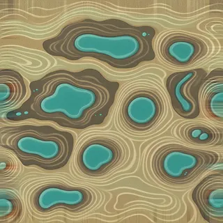 damp desert sand