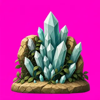 overgrown crystal cluster