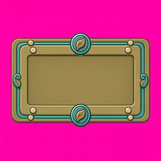 empty dialogue frame, pressed state