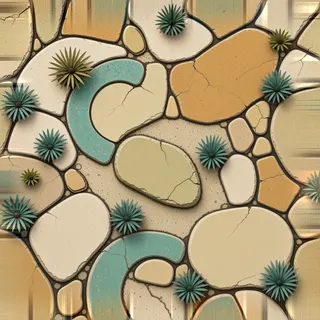 overgrown flat paving