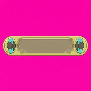 empty status bar frame, disabled-muted state