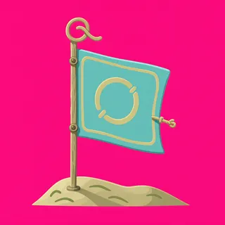 checkpoint flag, rare accent design