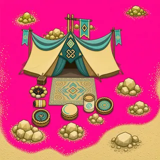 sand scatter, irregular arrangement