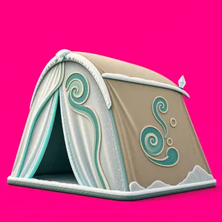 frosted tent