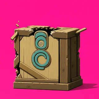 damaged wooden crate