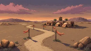 winding wilderness path at dusk