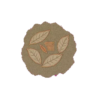 dry leaves, sparse arrangement