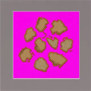 broken fragments, sparse arrangement
