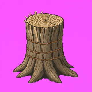 weathered tree stump