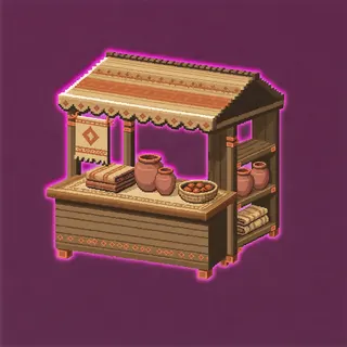 clean market stall