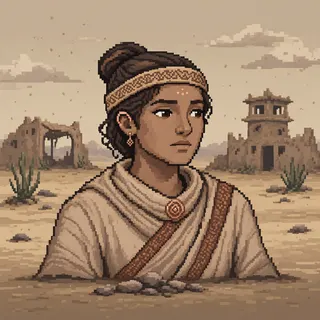 original adult healer, calm expression