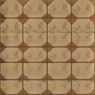 weathered flat paving
