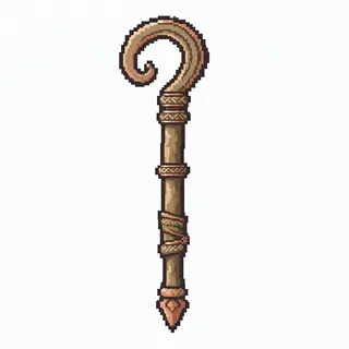 staff, ornate design