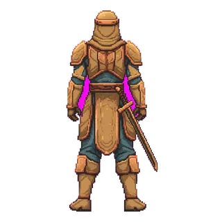 original adult armored enemy, facing north